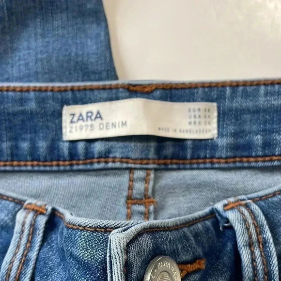 Zara jeans raw hem size 4 - Picture 5 of 5